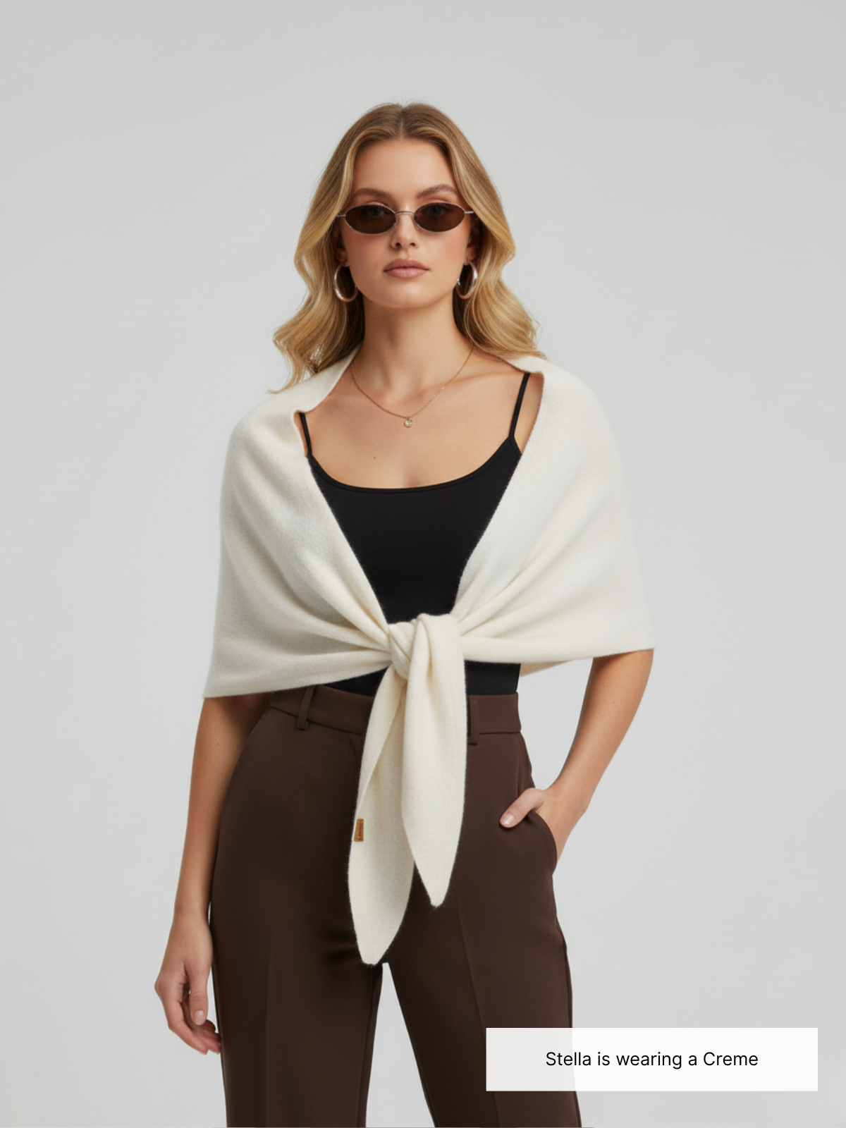 Cozy Society Knit Shawl