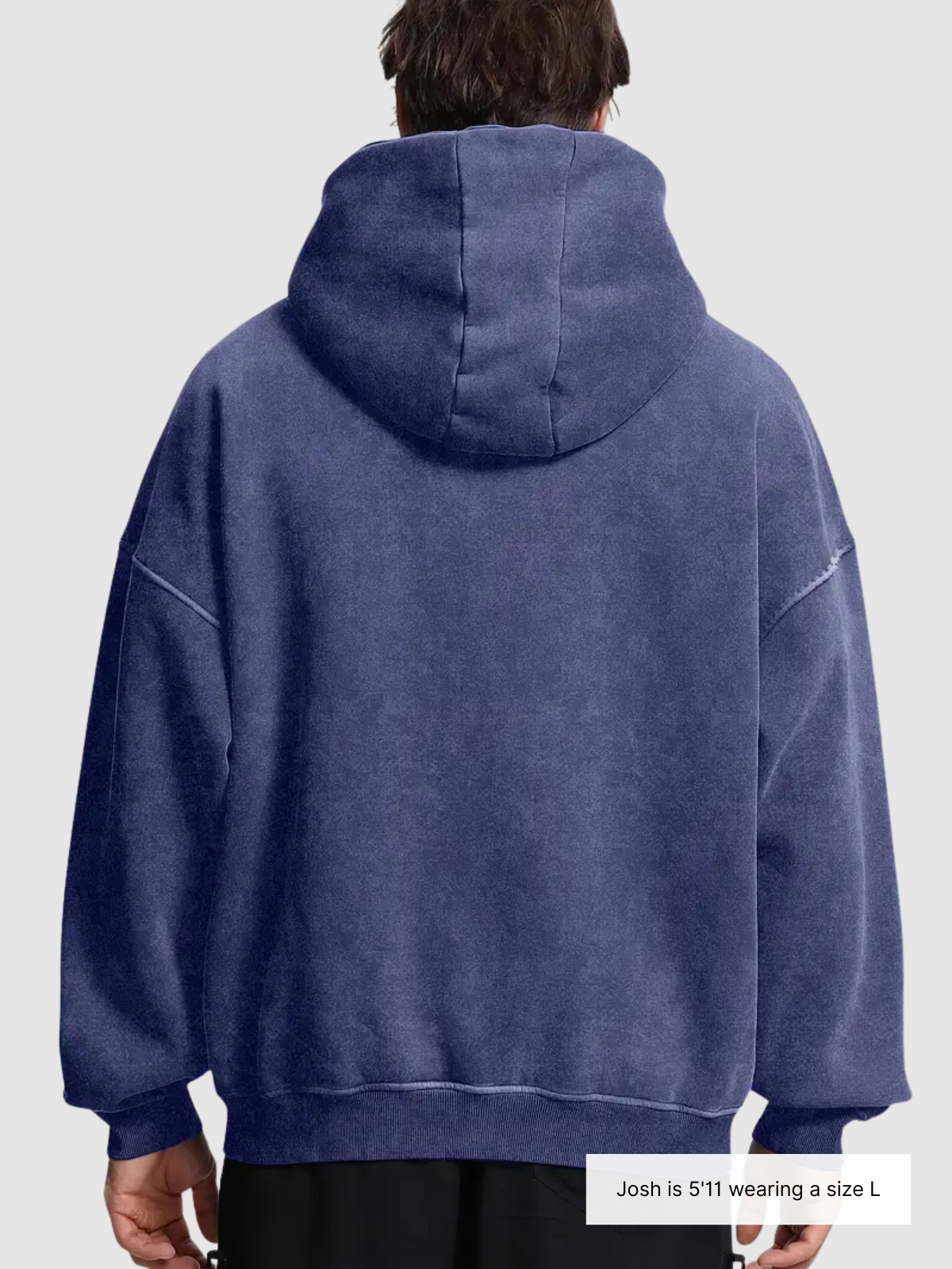 Acid Wash Zipper Hoodie